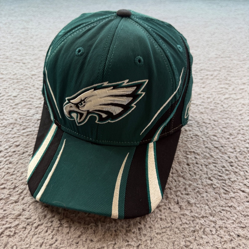 Vintage Philadelphia Eagles Authentic Sideline Hat Green Reebok NFL Equipment